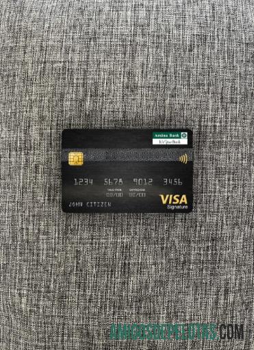 Cartão de assinatura Visa Amana Bank do Sri Lanka Photolook Front amostra